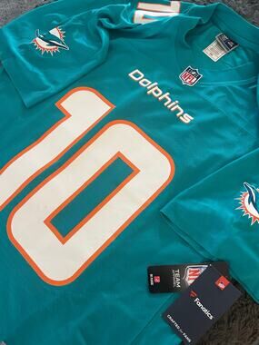 Tyreek Hill #10 Miami Dolphins Pro Line Medium Blue Jersey (NWT)